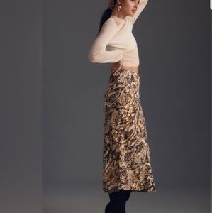 Anthropologie The Tilda Midi Slip Skirt NWOT Medium